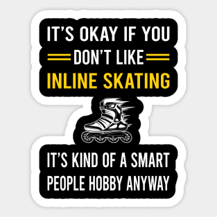 Smart People Hobby Inline Skating Skate Skater Sticker